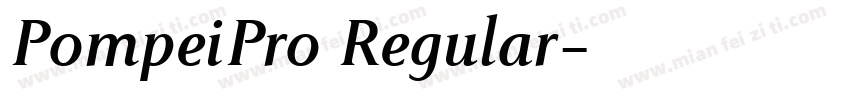 PompeiPro Regular字体转换